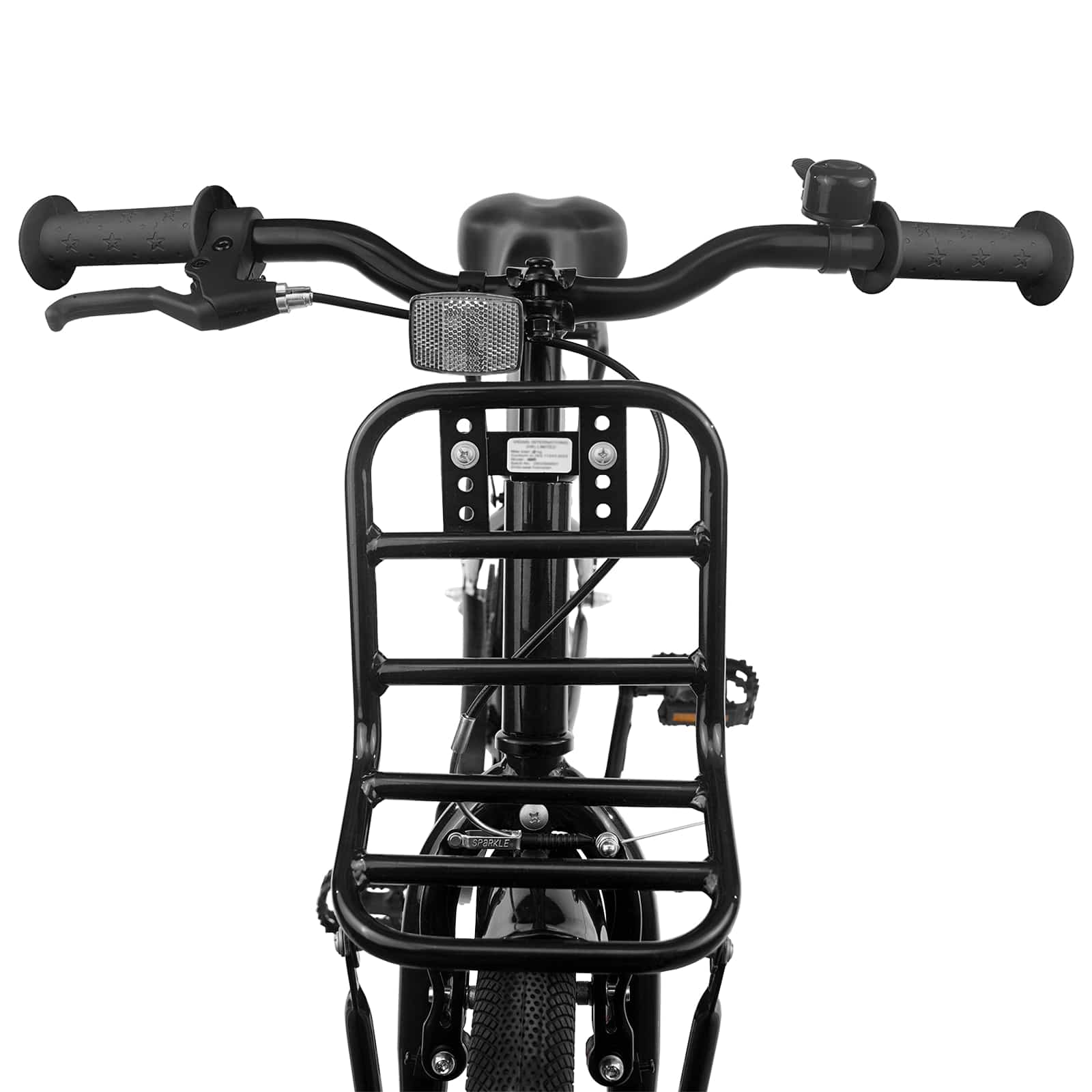 Kinderfahrrad 12 Zoll für 2-4 Jahre alt Schwarz