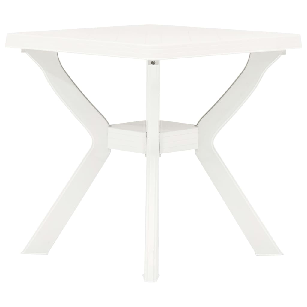 Bistrotisch Weiß 70x70x72 cm Kunststoff