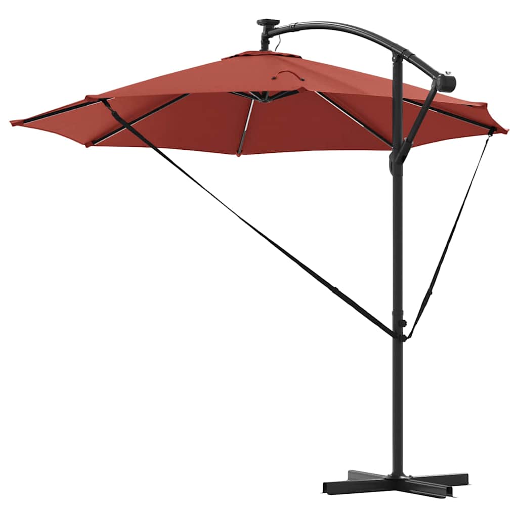 Sonnenschirm Sand 294 x 294 x 248 cm Polyester und Aluminium