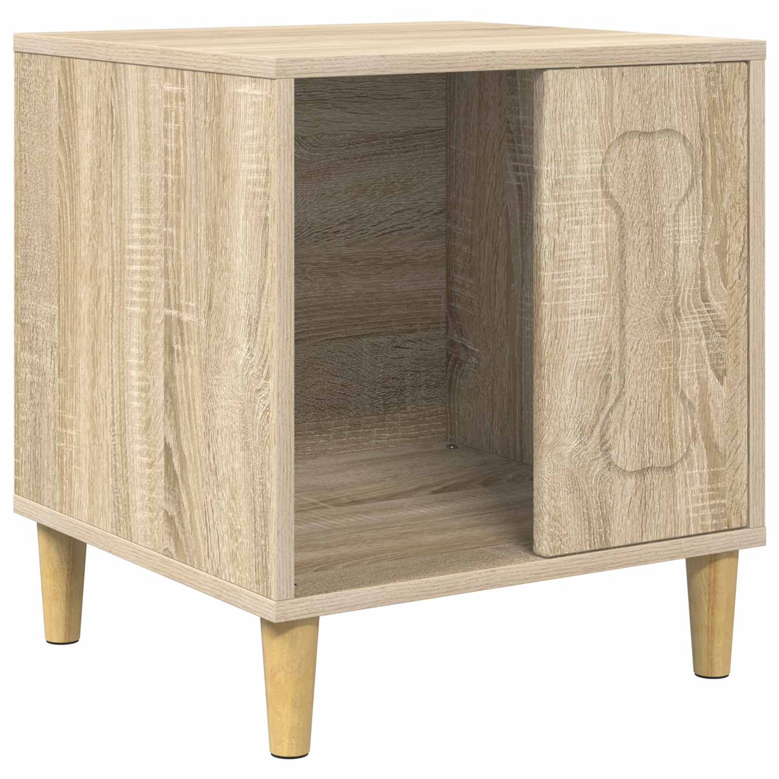 Hundehütte Weiß 44 x 42 x 49 cm Holzwerkstoff
