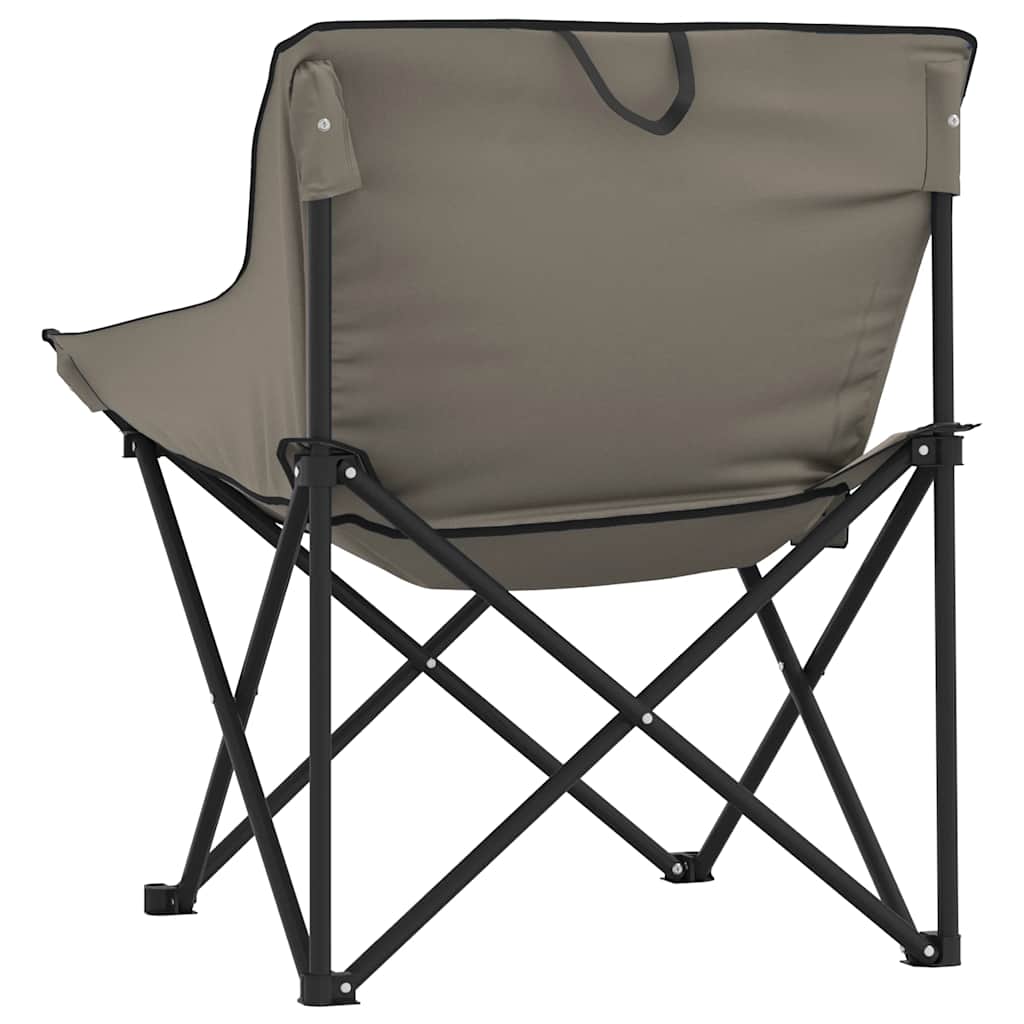 Campingstühle 2 Stk. mit Tasche Klappbar Schwarz