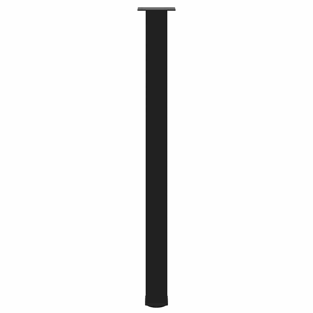 Bartischbeine 4 Stk. Schwarz 100-102 cm Stahl