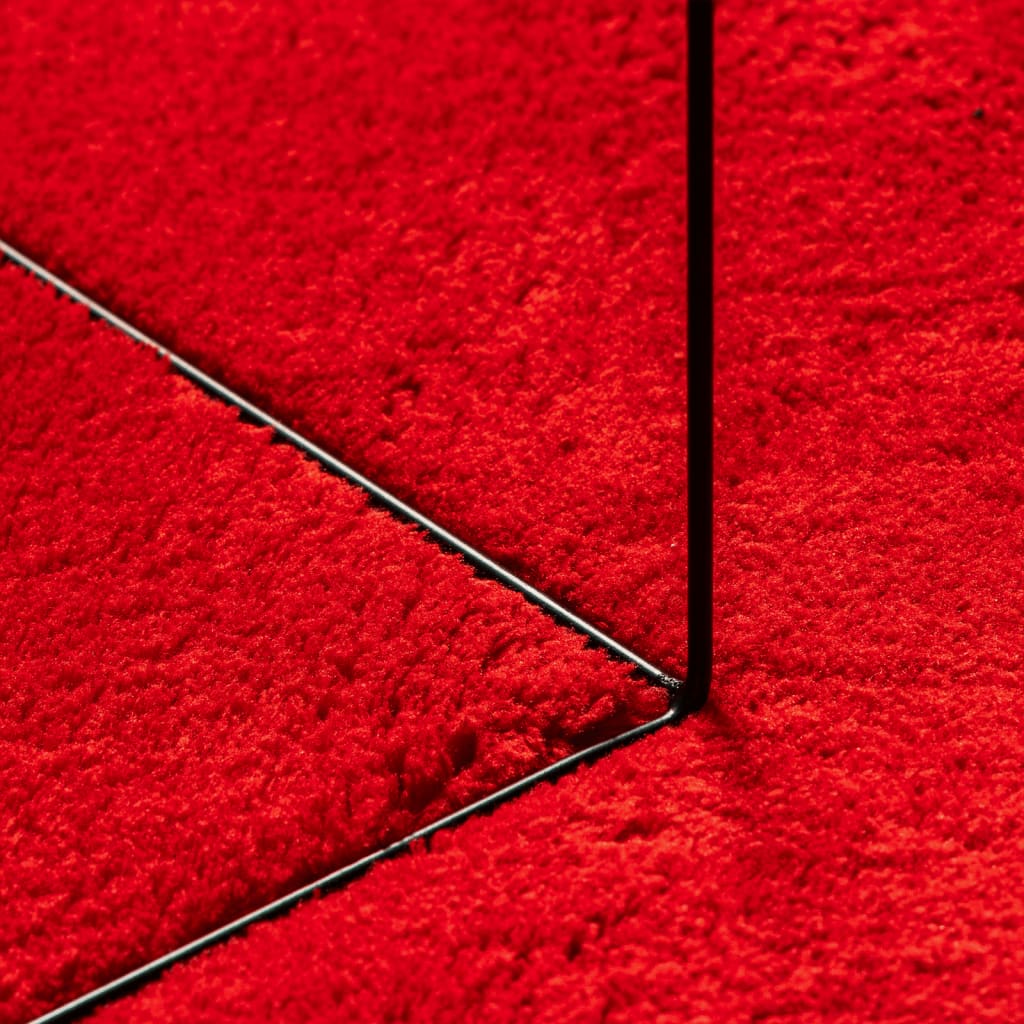 Teppich HUARTE Kurzflor Weich und Waschbar Anthrazit 60x110 cm