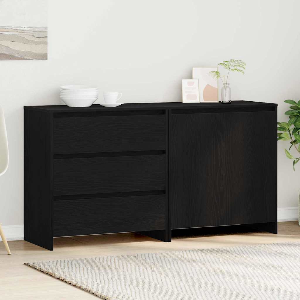 2-tlg. Sideboard Weiß Holzwerkstoff