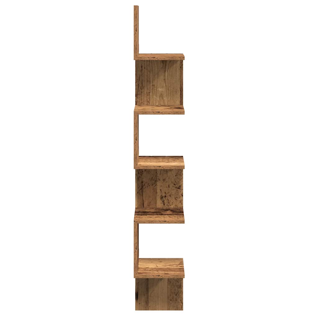 Wand-Eckregal Weiß 20x20x127,5 cm Holzwerkstoff