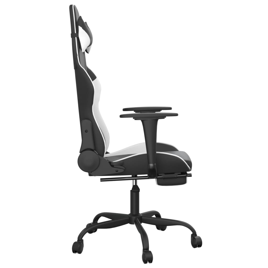 Gaming-Stuhl mit Massagefunktion Schwarz und Rot Kunstleder