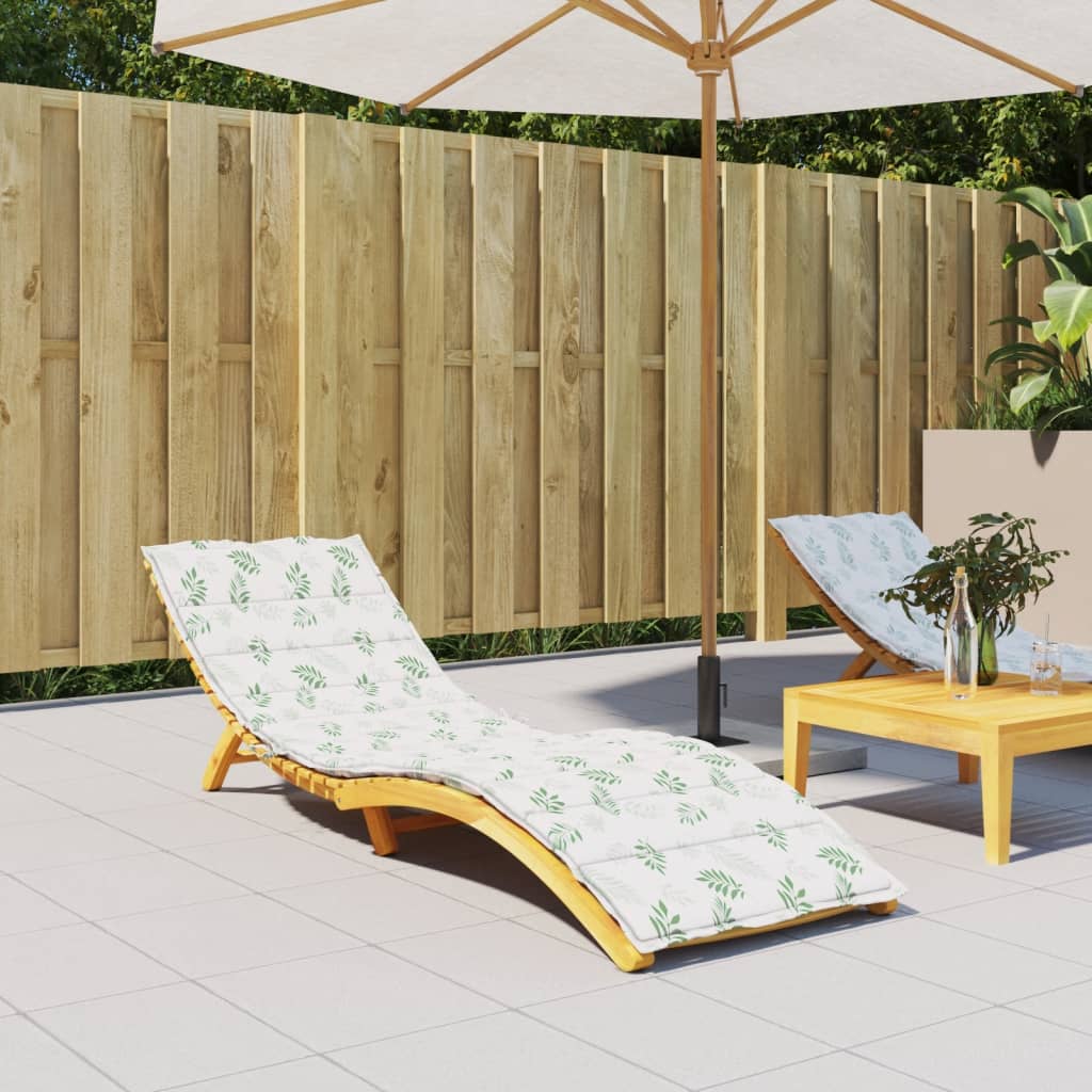 Liege-Kissen Blatt Blattmuster 200 x 70 x 3 cm Oxford-Stoff