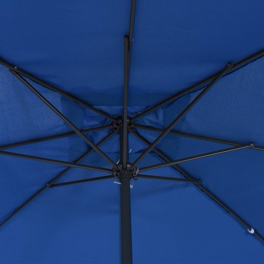 Garten-Sonnenschirm Sand 295 x 295 x 245 cm Polyester und Stahl