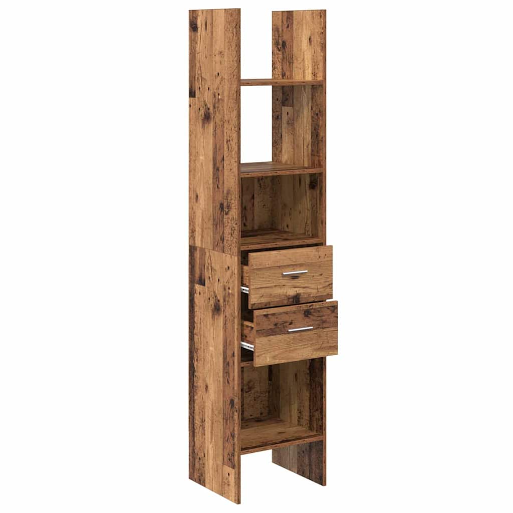 Bücherregal Weiß 40x35x180 cm Holzwerkstoff