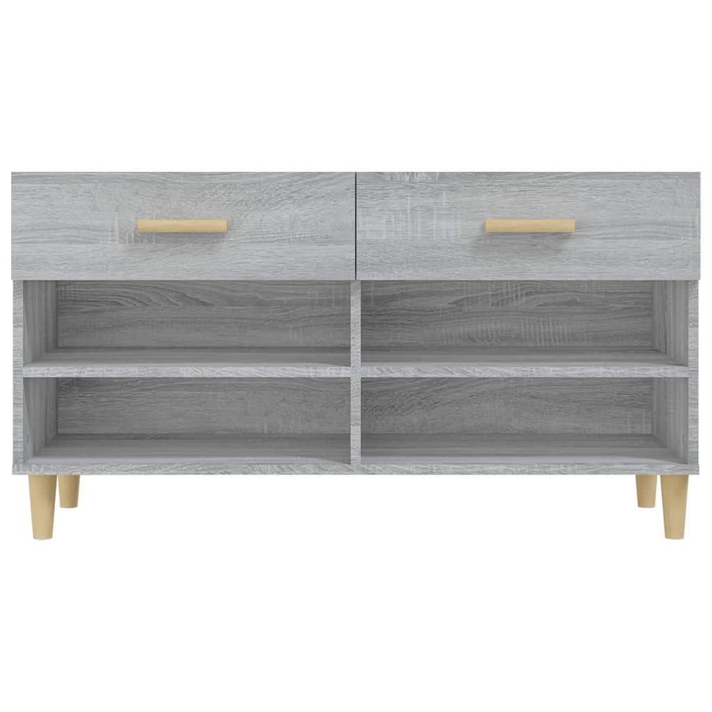 Schuhschrank Weiß 102x35x55 cm Holzwerkstoff