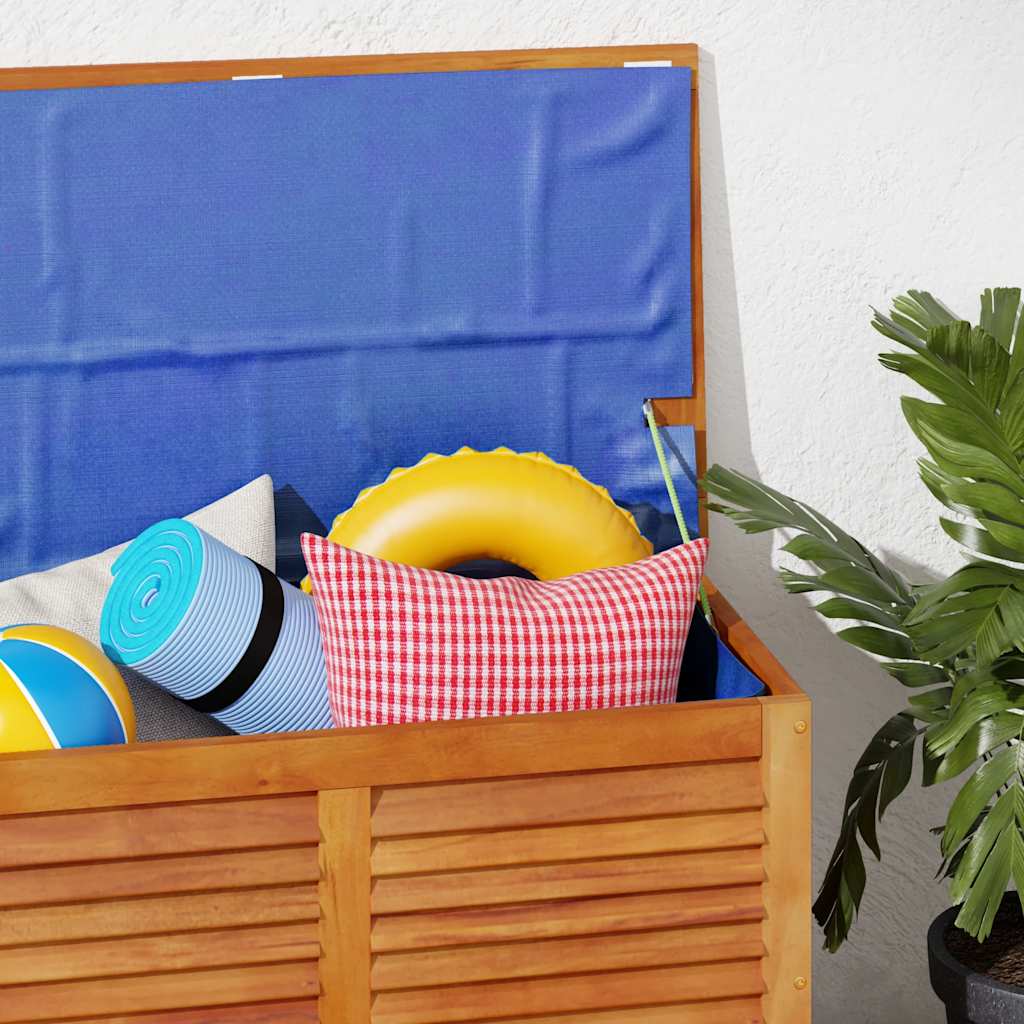 Gartenbox mit Lüftungsschlitzen 60x50x56 cm Massivholz Akazie