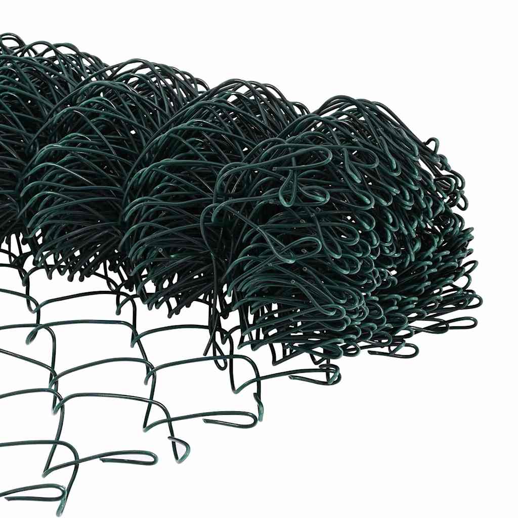 Outdoor Kettenglied-Zaun Erdfixierung 10 x 0,4 m Grün Netz