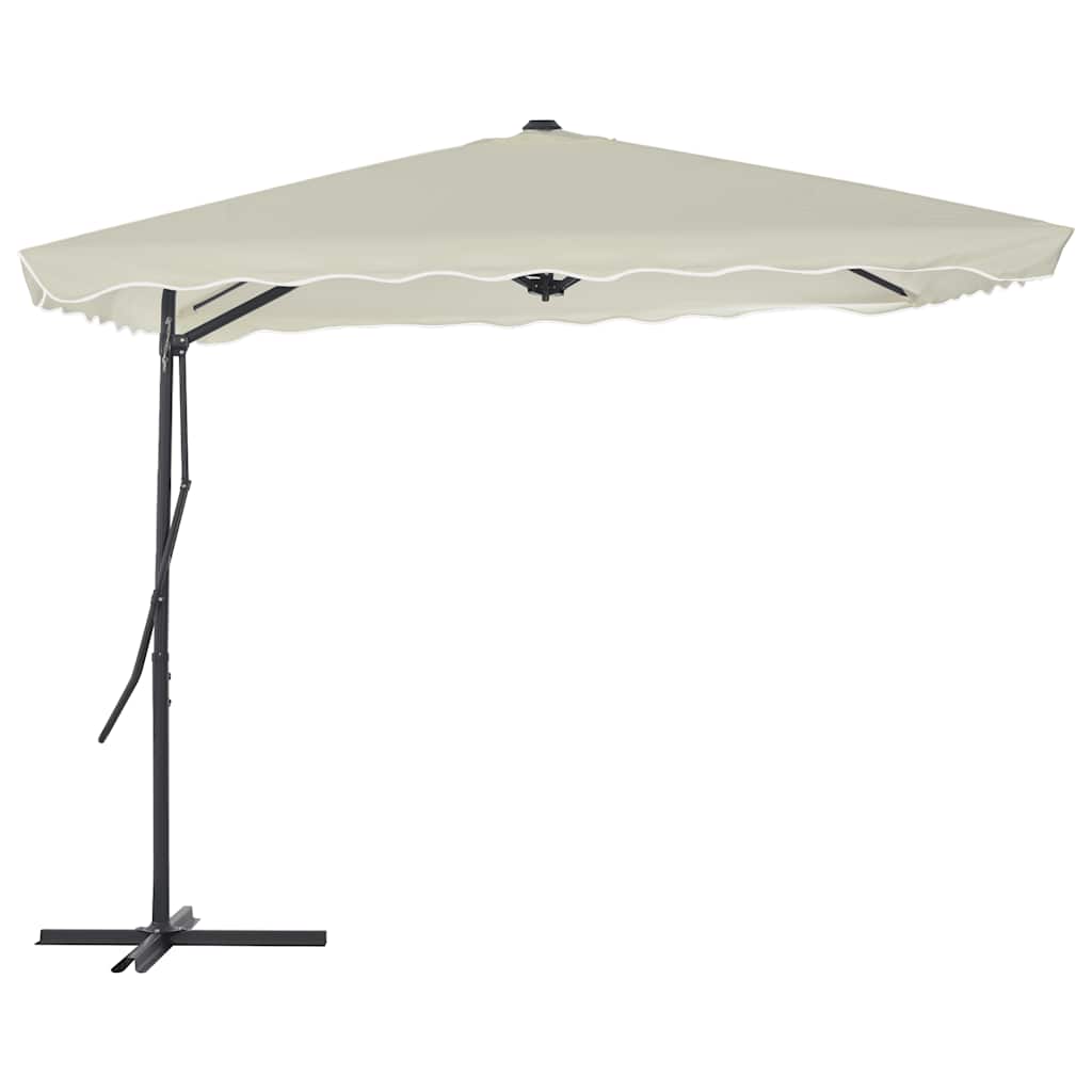Sonnenschirm mit Stahl-Mast 250x250x230 cm Bordeauxrot