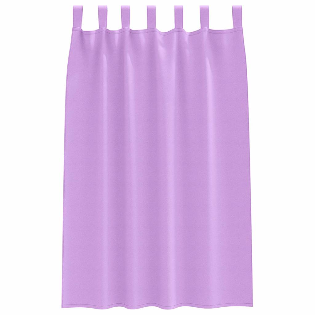 Verdunkelungs-Vorhänge mit Ringen 2 pcs Beige 140 x 140 cm