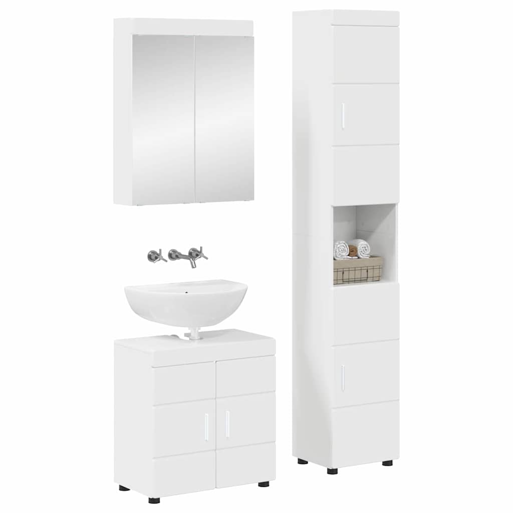 Badezimmermöbel-Set TULUM 2 pcs Weiß 60 x 34 x 63 cm