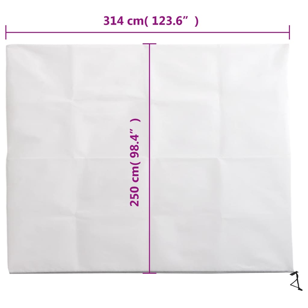 Wintervlies mit Reißverschluss 4 Stk. 70 g/m² 1x1,55 m