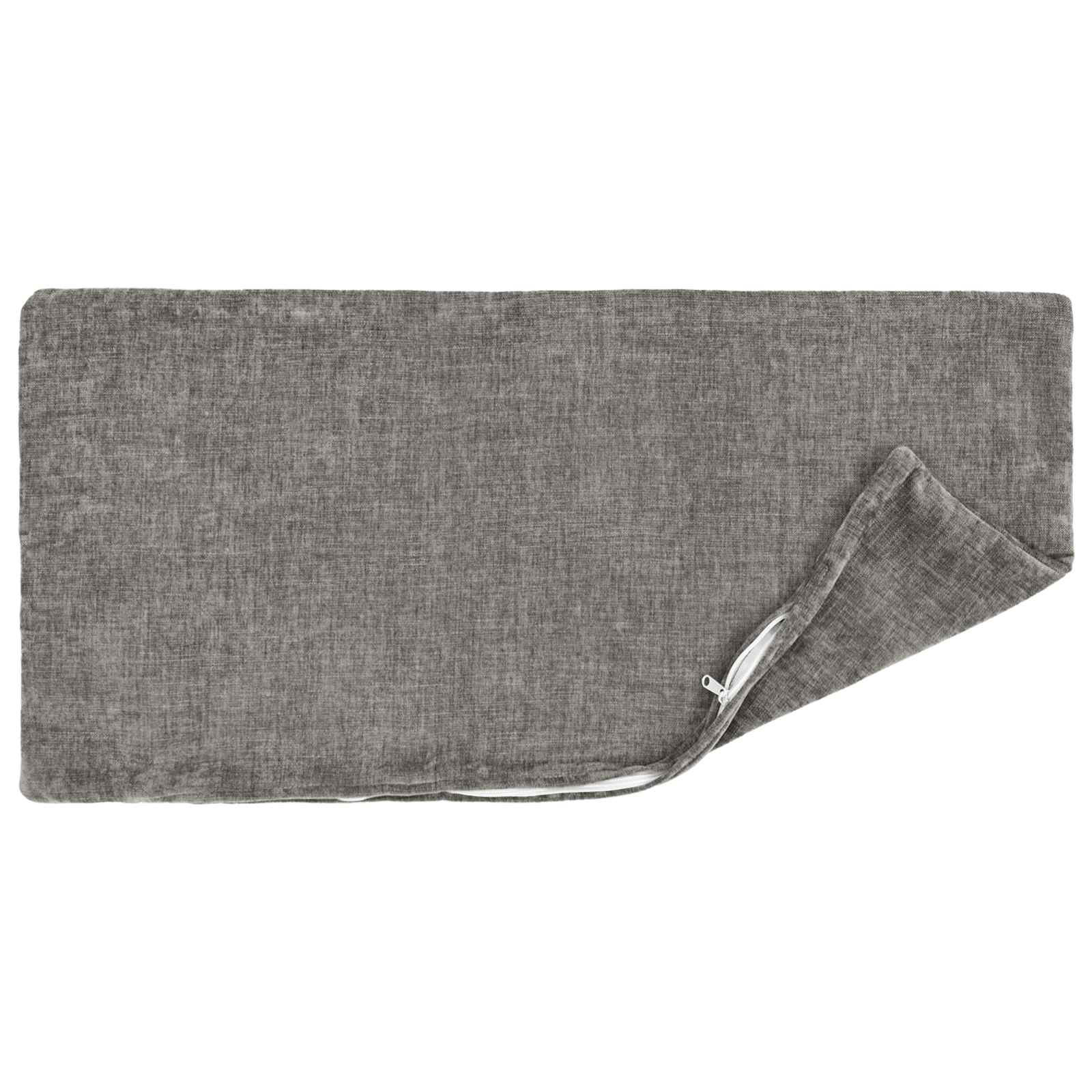 Kissenbezug 6 Stk. HEERLEN Dunkelgrau 30 x 30 cm Chenille-Stoff