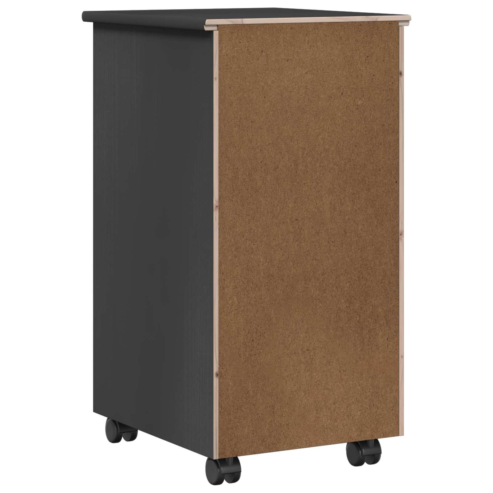 Rollschrank Honigbraun 34 x 39 x 65,5 cm Massives Kiefernholz