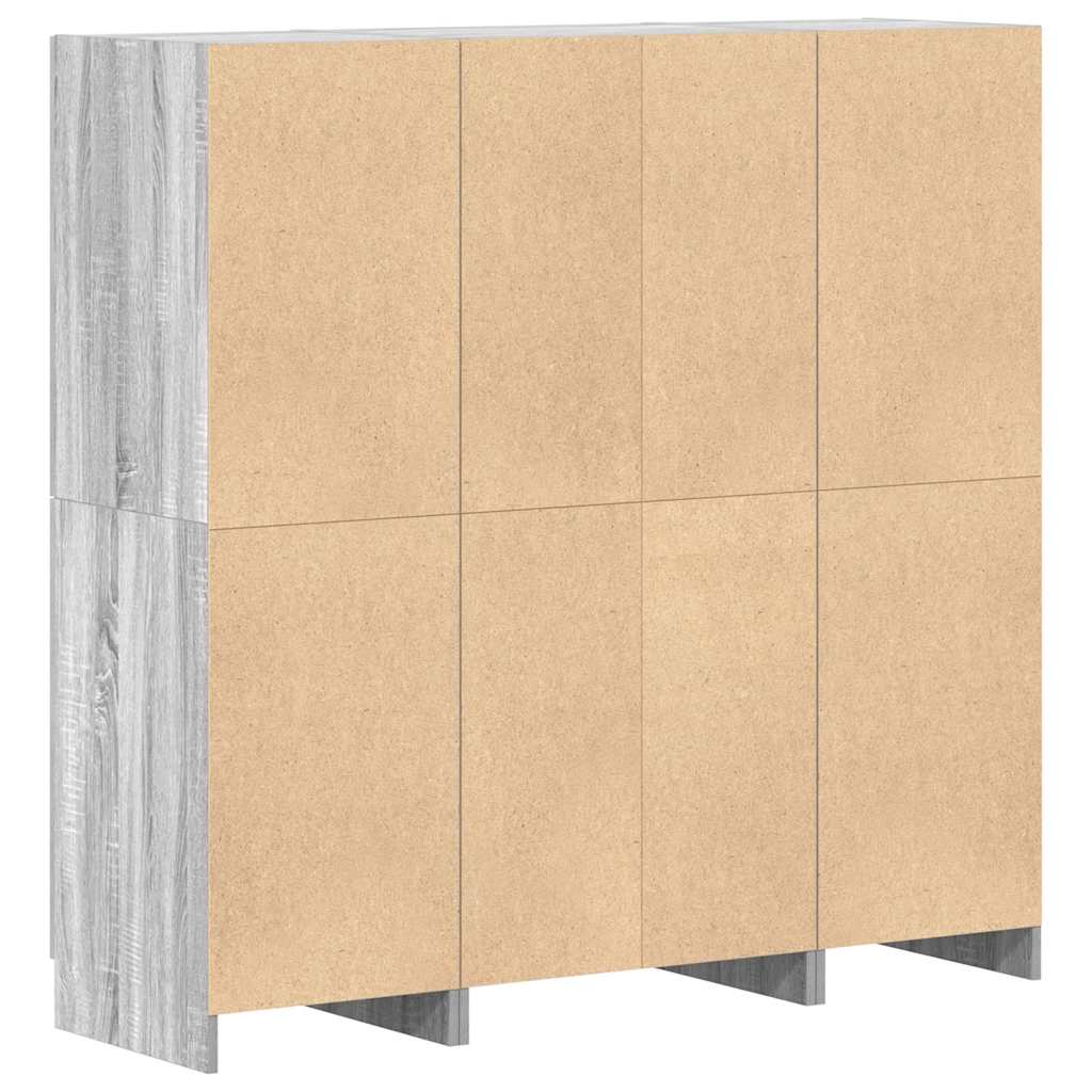 3-tlg. Küchenschrank-Set Weiß Holzwerkstoff