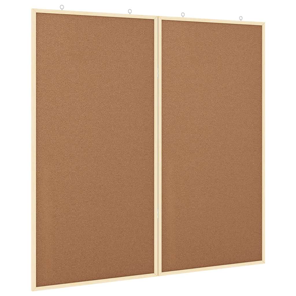 Info-Tafel Weiß 80 x 80 x 1,4 cm Massivholz Kiefer