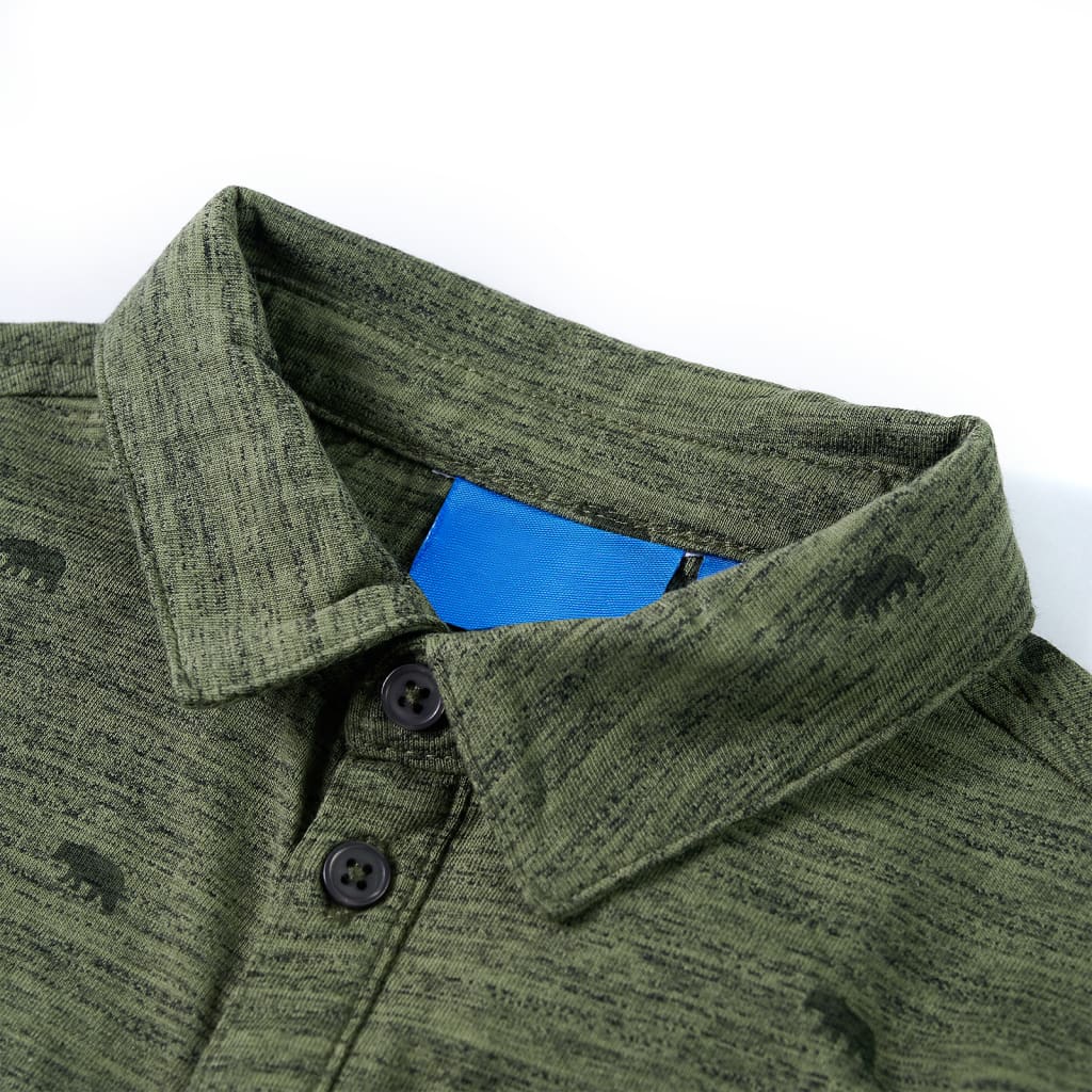 Kinderhemd Khaki Melange 104