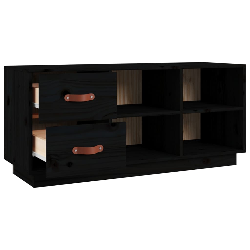 Schuhbank Weiß 100x34x45 cm Massivholz Kiefer