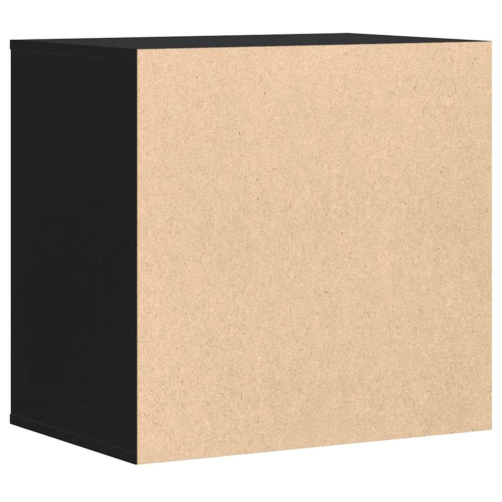 Schubladenschrank Schwarz Eichen-Optik 41 x 40 x 58 cm