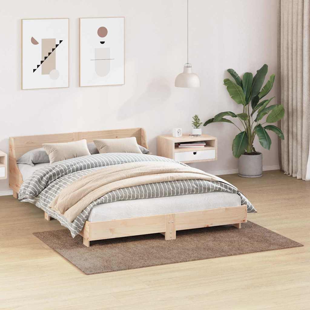 Anti-Rutsch Shaggy Teppich Dunkelgrau 200 x 200 cm PP