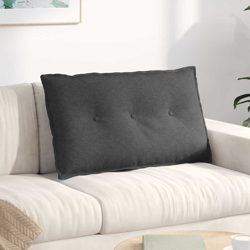 Rückenkissen Hellgrau 50 x 45 cm Cordstoff