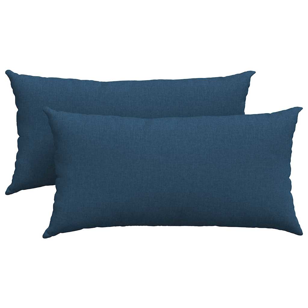 Sofakissen 2 pcs Hellgrau 50 x 30 cm Stoff