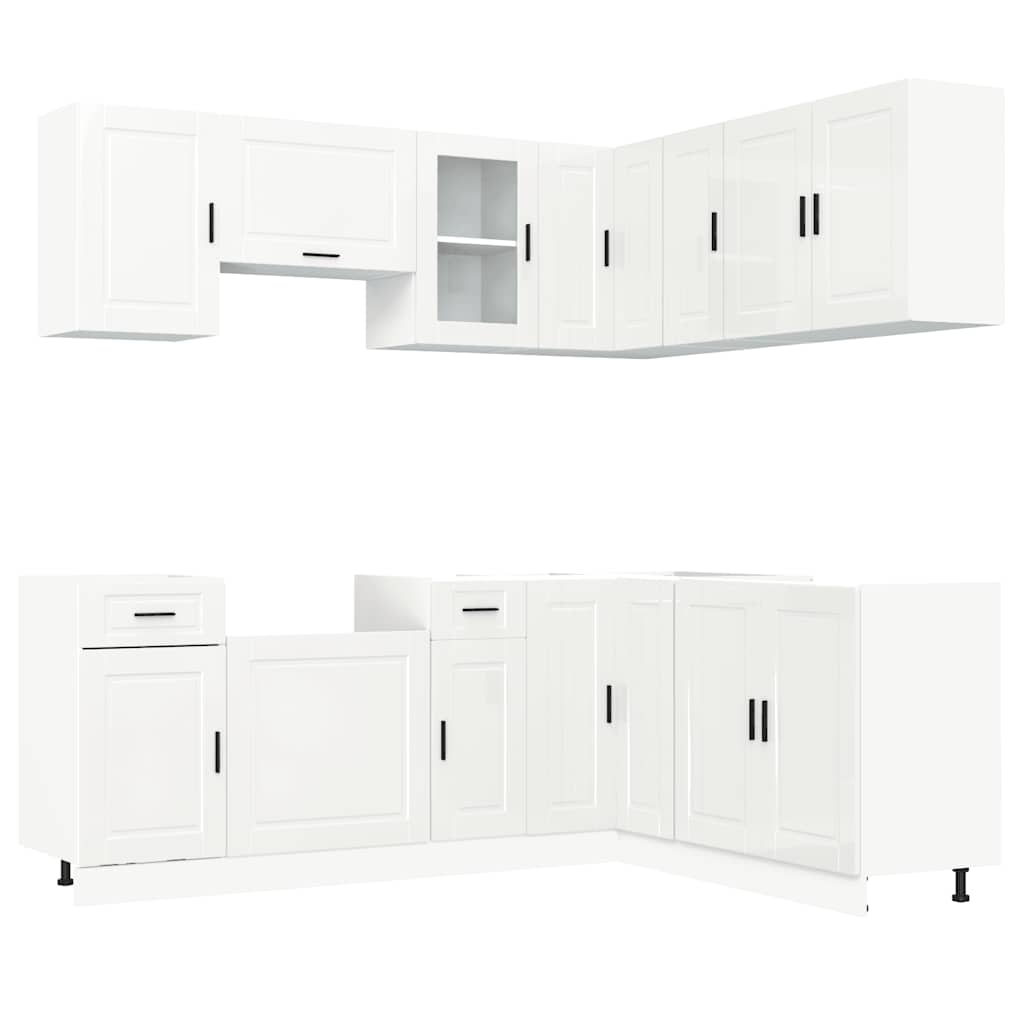 11-tlg. Küchenschrank-Set Porto Weiß Holzwerkstoff