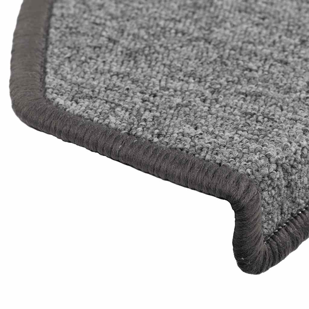 Stufenmatten 15 Stk. 56x17x3 cm Anthrazit Halbrund