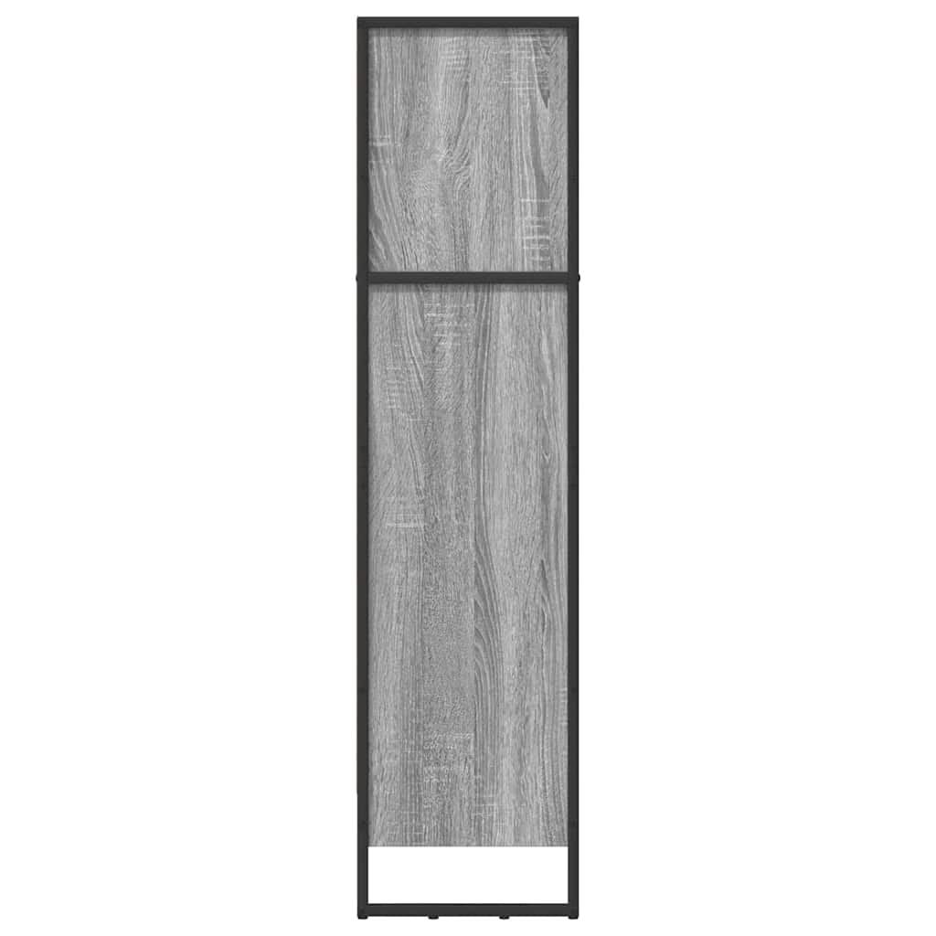 Bücherregal 2 pcs Schwarz Eichen-Optik 60 x 30 x 189,5 cm