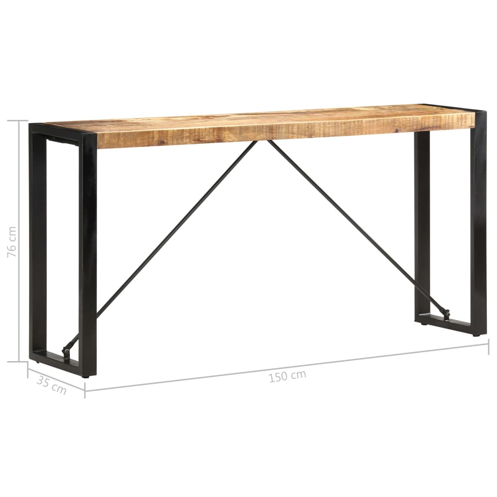 Konsolentisch 110x35x76 cm Massivholz Mango