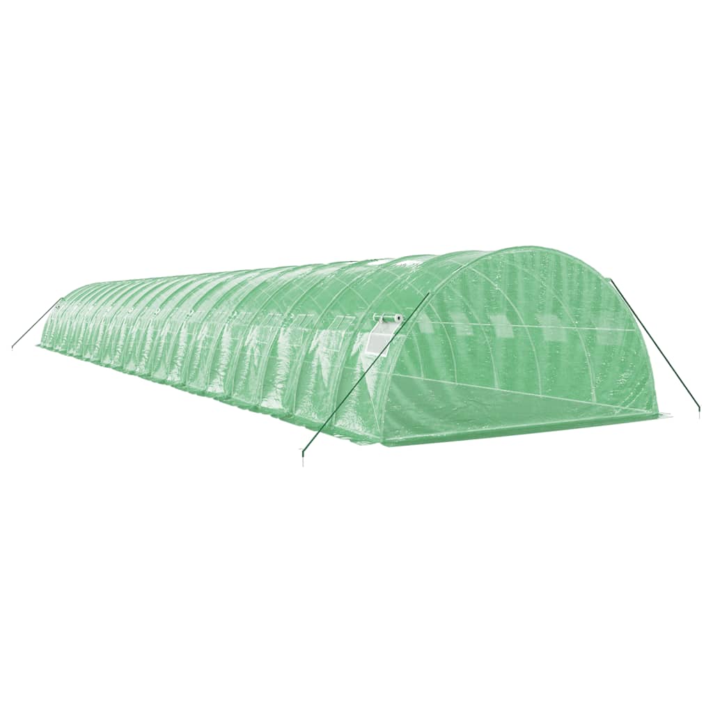 Gewächshaus mit Stahlrahmen Grün 8 m² 4x2x2 m