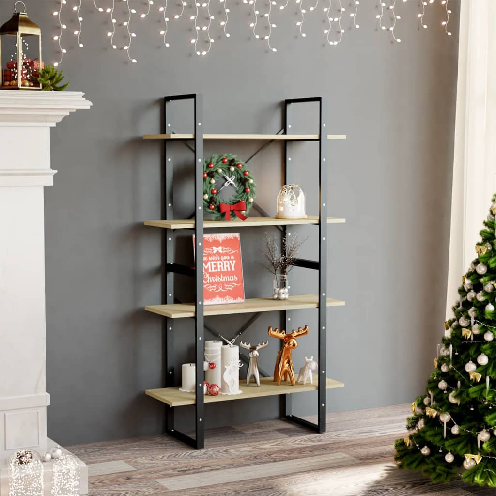 Bücherregal 2 Fächer Weiß 80x30x70 cm Holzwerkstoff