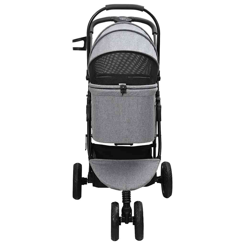 Faltbarer Haustierwagen Rosa 81 x 47 x 99 cm Polyester