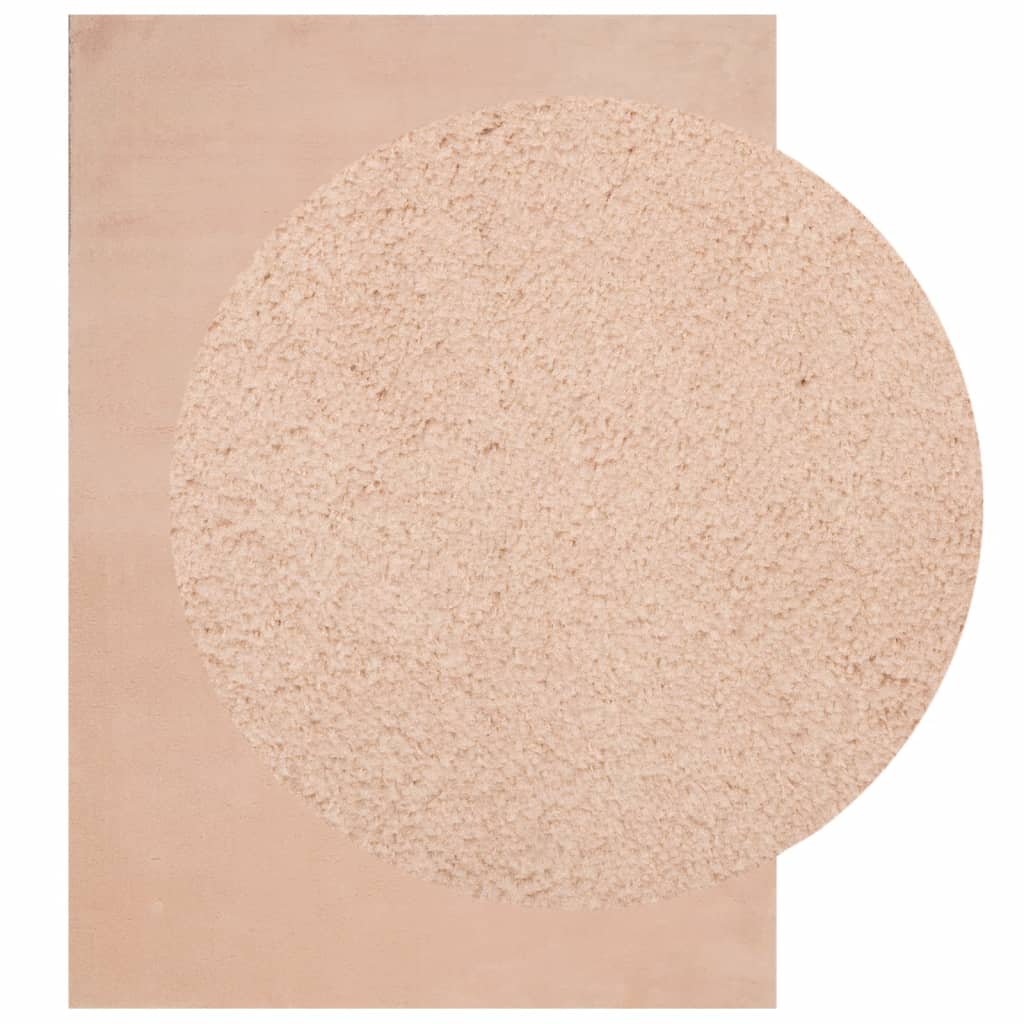 Teppich HUARTE Kurzflor Weich und Waschbar Anthrazit 60x110 cm