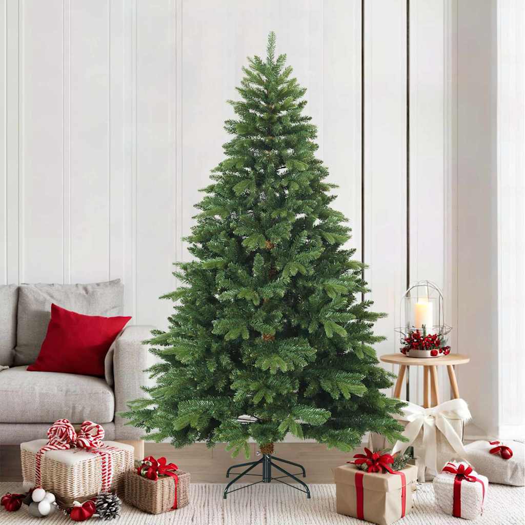 Künstlicher klappbarer Weihnachtsbaum mit Ständer Grün 150 cm
