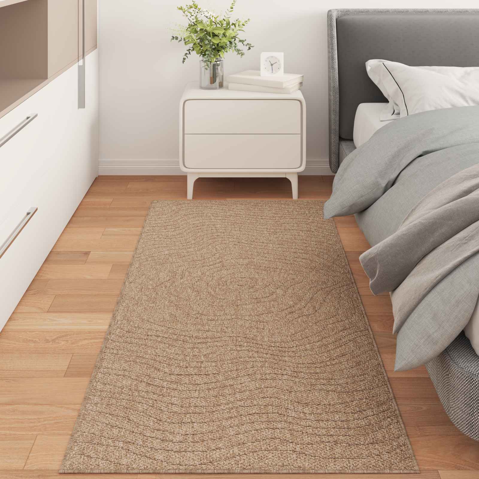 Bereichsteppiche Rechtwinklig AGIRA Natur 150 x 80 cm Polyester