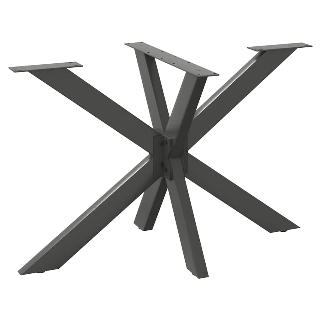 Couchtischbein in Spinnenform Naturstahl 98x58x(42-43) cm Stahl