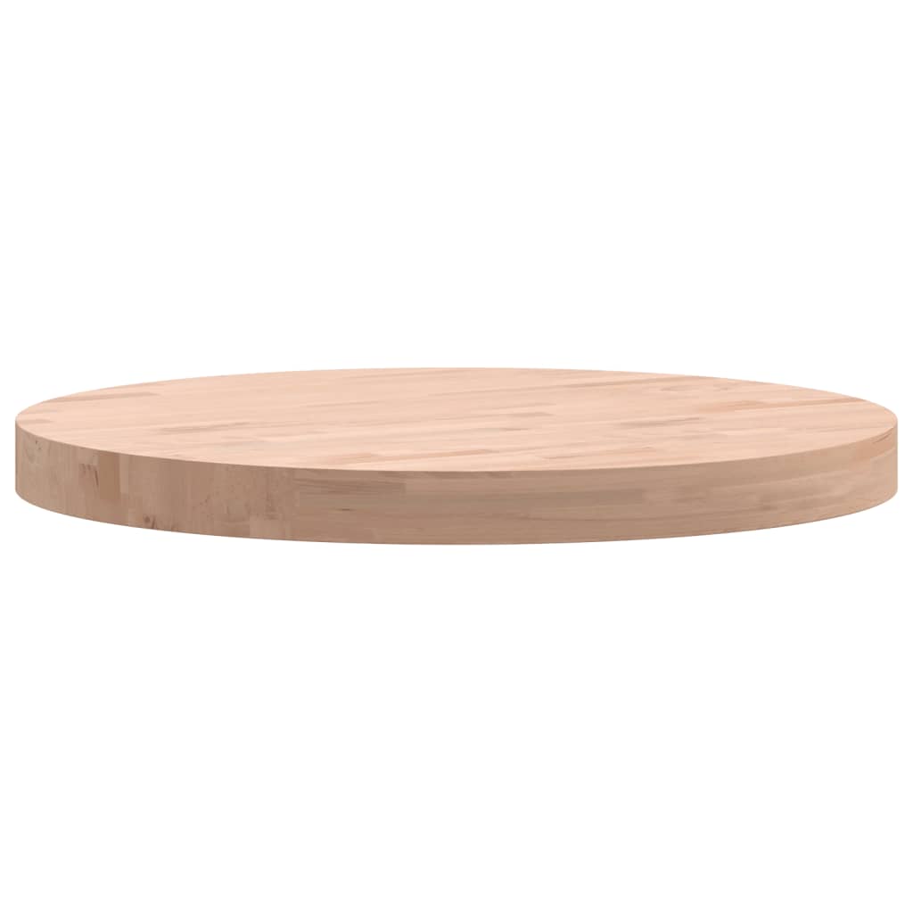 Tischplatte Ø30x1,5 cm Rund Massivholz Buche