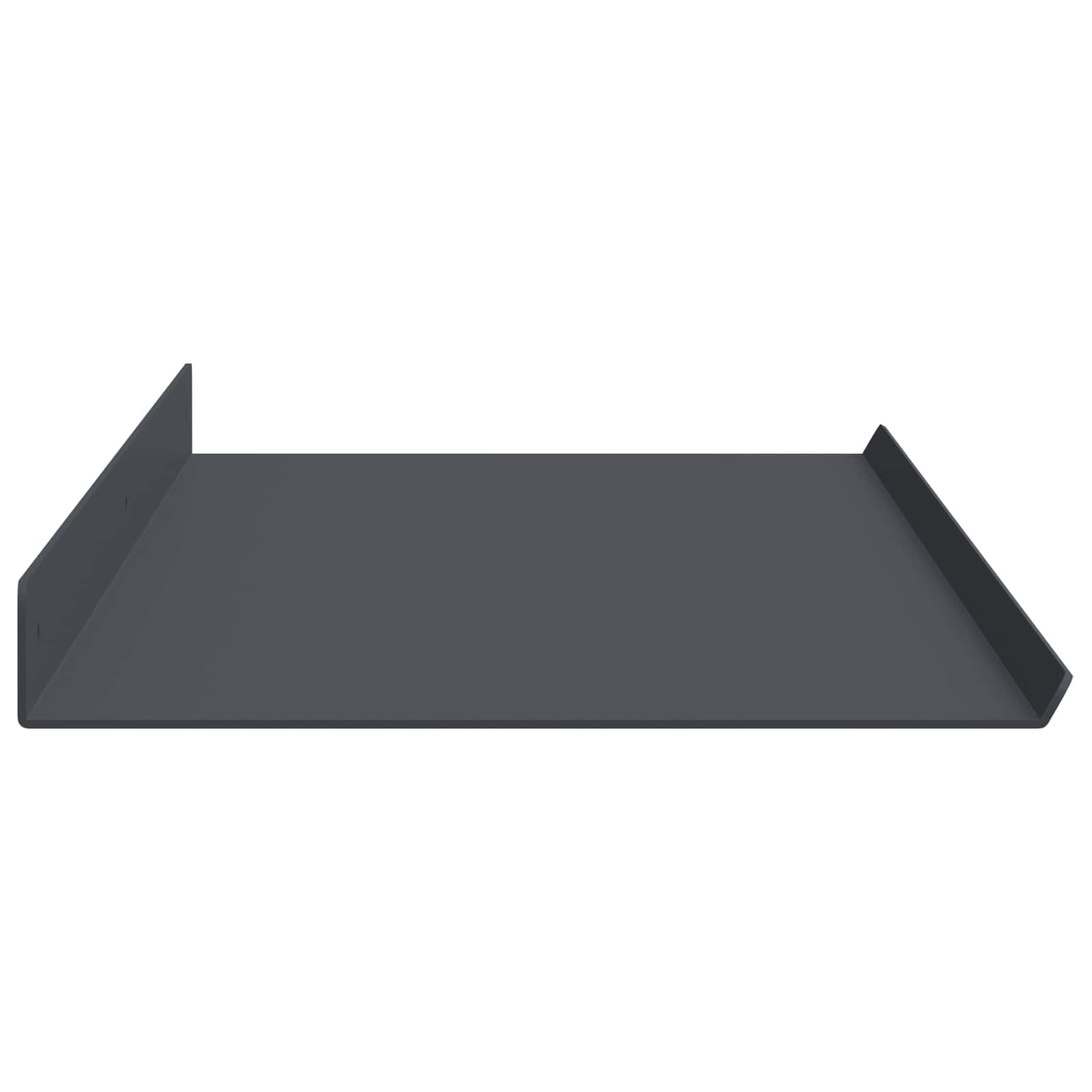 Schwebendes Regal 3 pcs Schwarz 40 x 9 x 2,5 cm Stahl