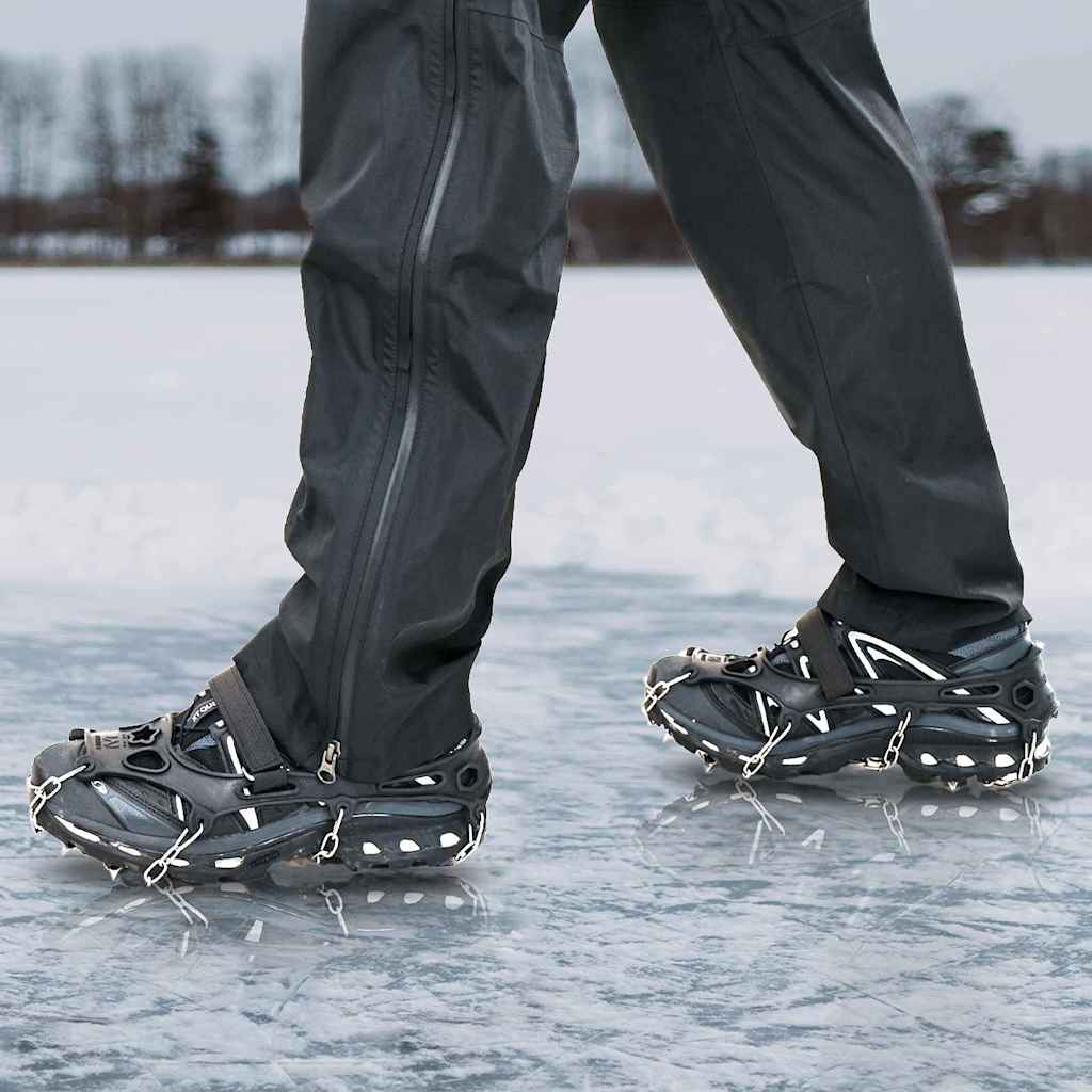 Eiskrallen für Schuhe mit 10 Spikes Orange S