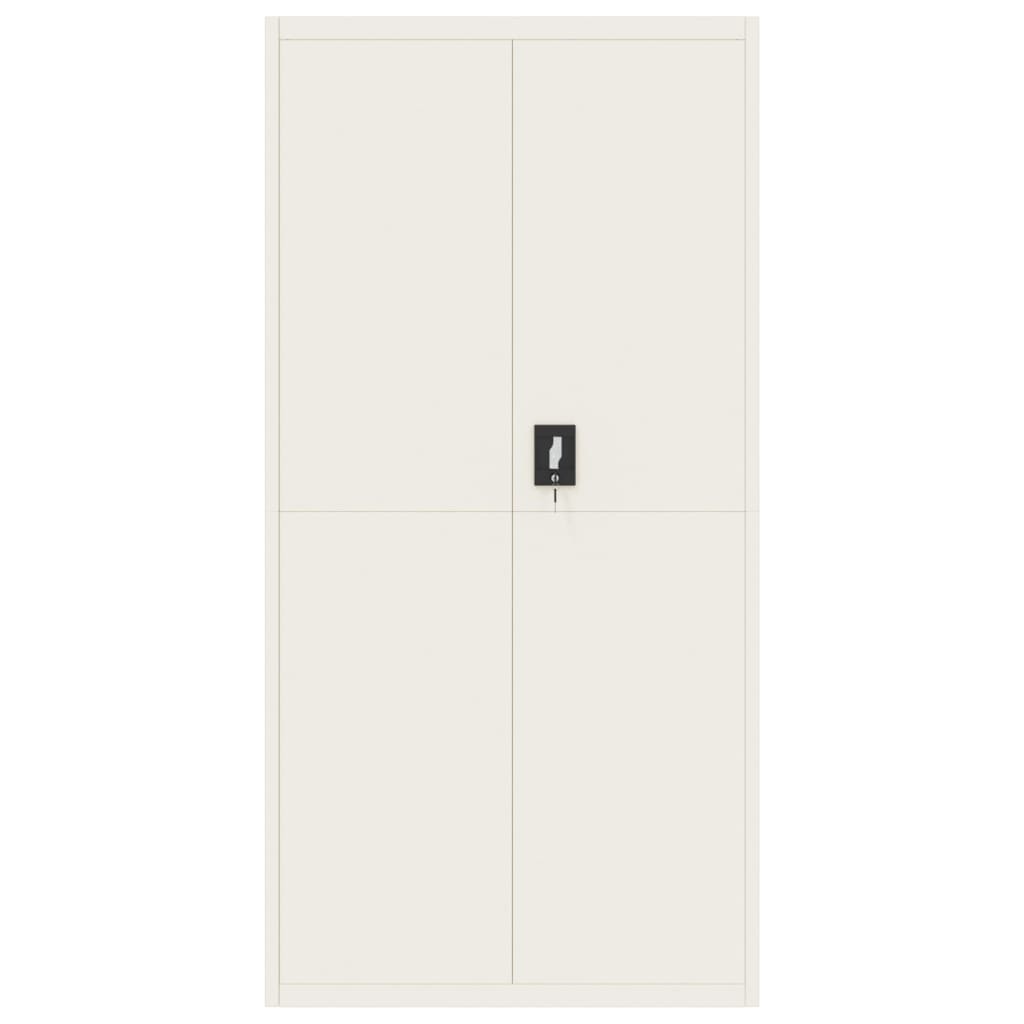 Aktenschrank Weiß 90x40x110 cm Stahl