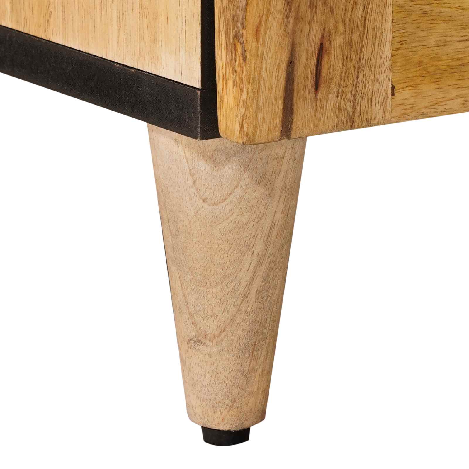 Nachttisch Braun 40 x 33 x 46 cm Massivholz Mango