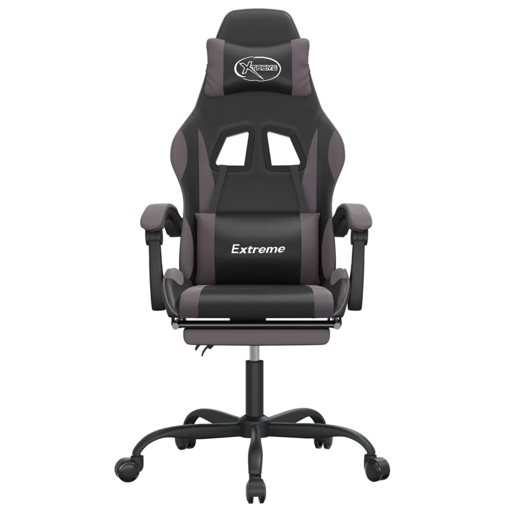 Gaming-Stuhl Schwarz und Golden Kunstleder