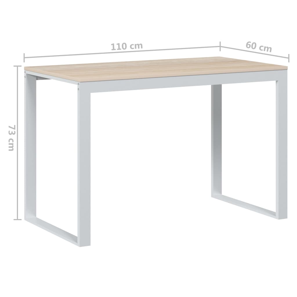 Computertisch Schwarz 110x60x73 cm Holzwerkstoff