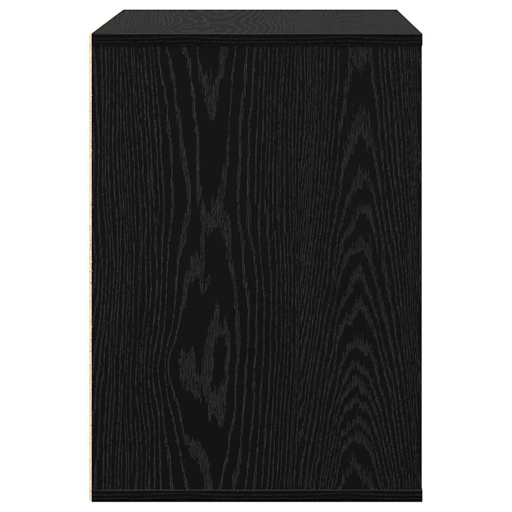 Schubladenschrank Schwarz Eichen-Optik 41 x 40 x 58 cm