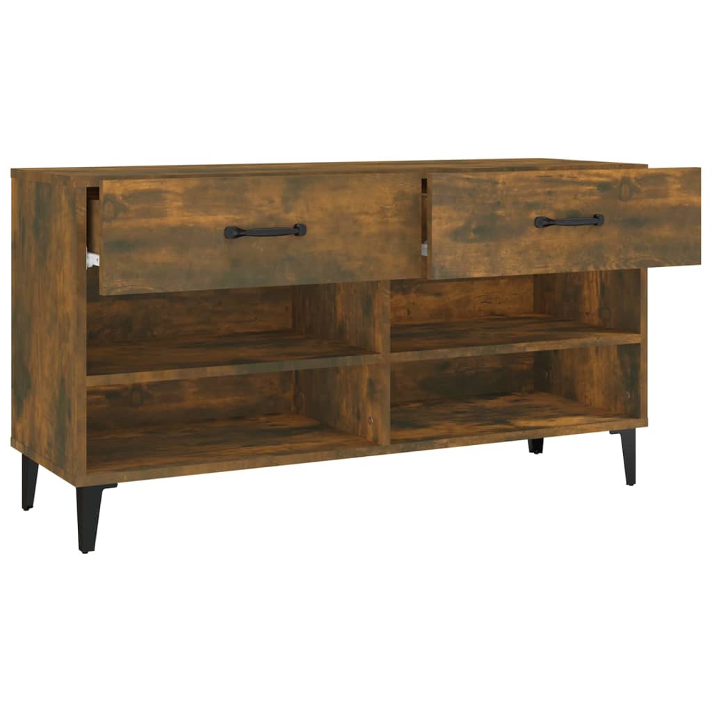 Schuhschrank Weiß 102x35x55 cm Holzwerkstoff